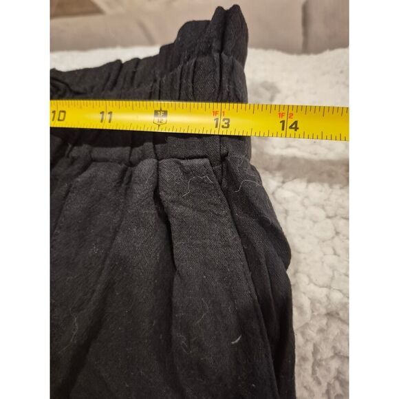 Womens High Rise Smocked Waist Drawstring Casual Shorts Size M Black NWOT - Picture 5 of 6